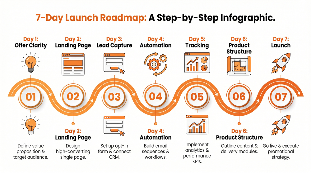 7-Day Sprint Roadmap Infographic